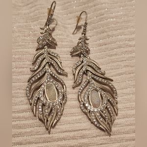 Kendra Scott Lux Feather Statement Earrings